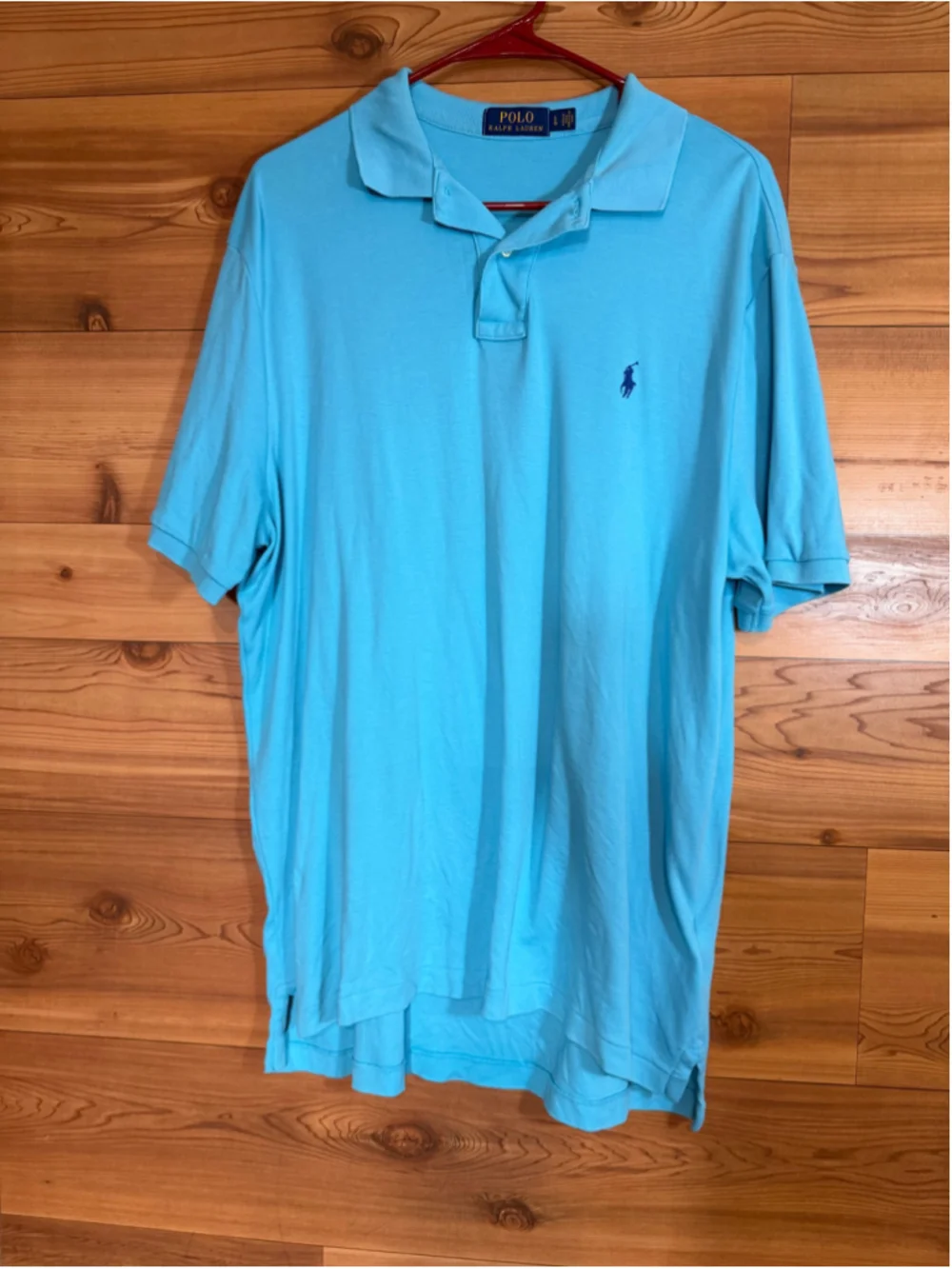 Polo Ralph Lauren Light Blue short sleeve Polo Shirt mens Large
